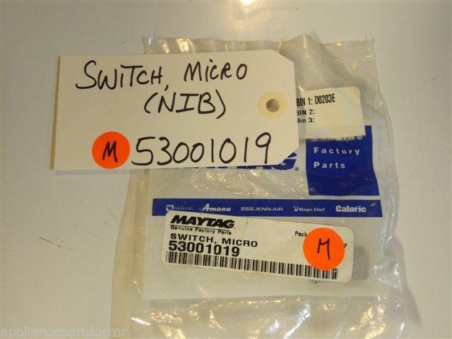Maytag Whirlpool Microwave 53001019 Switch Micro NEW IN BOX Maytag Whirlpool Microwave 53001019 Switch Micro NEW IN BOX